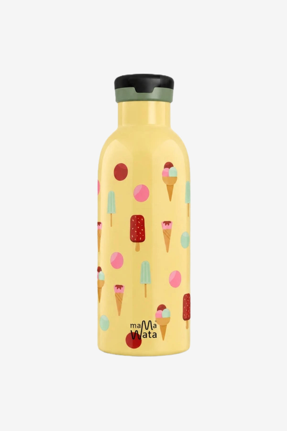 Ice Cream Pipetli Çocuk Termos Matara 470 ml Paslanmaz Çelik Sızdırmaz Yalıtımlı Suluk