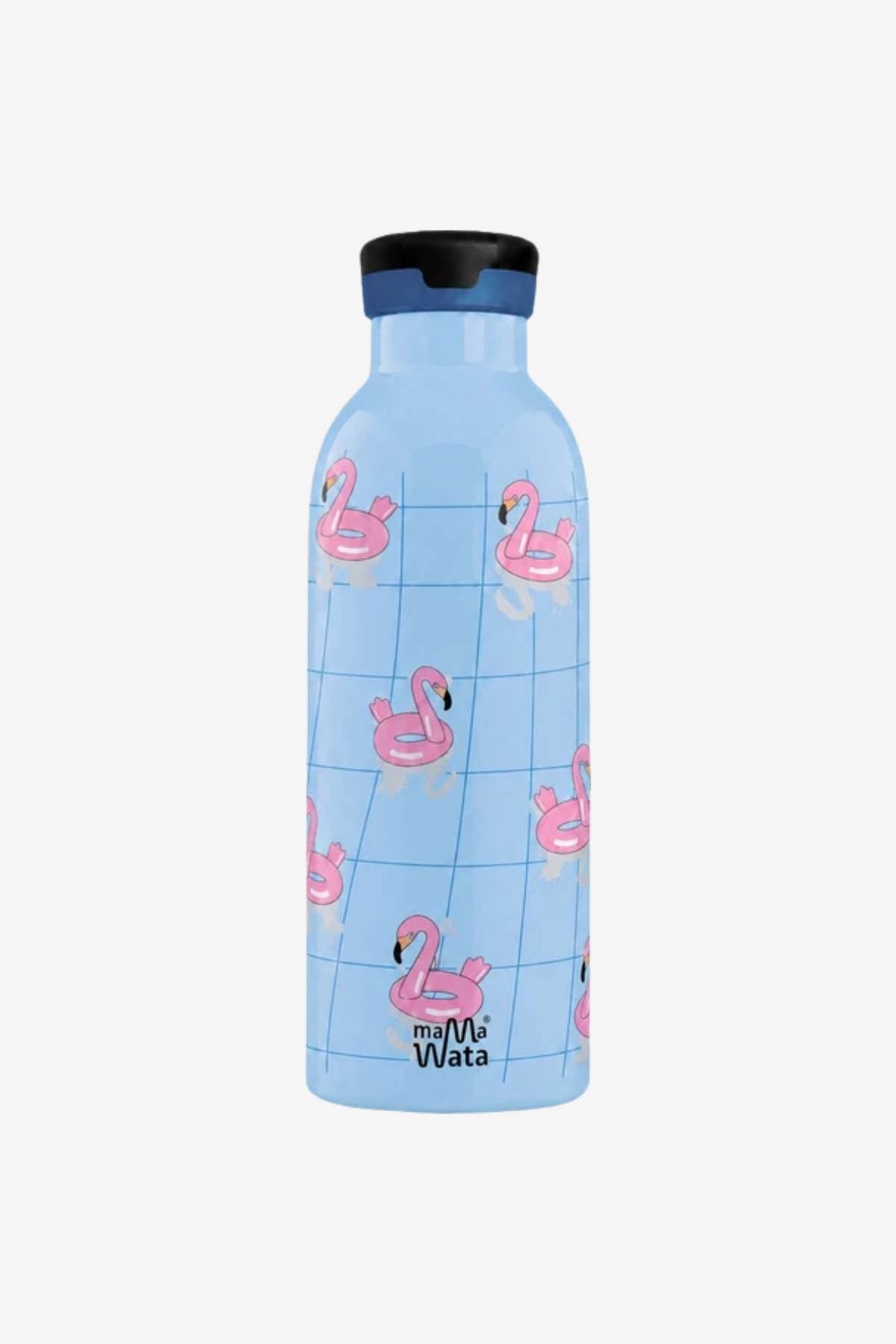 Flamingos Pipetli Çocuk Termos Matara 470 ml Paslanmaz Çelik Sızdırmaz Yalıtımlı Suluk