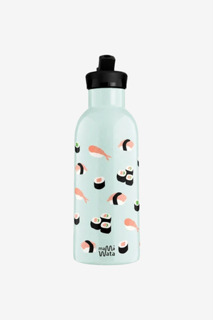Sushi Pipetli Çocuk Termos Matara 470 ml Paslanmaz Çelik Sızdırmaz Yalıtımlı Suluk